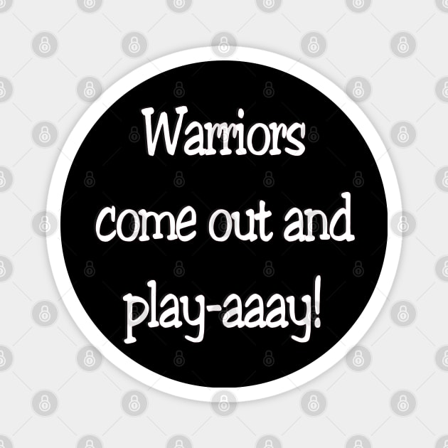 Come Out And Play Pop Culture Reference Retro Magnet by The Cheeky Puppy